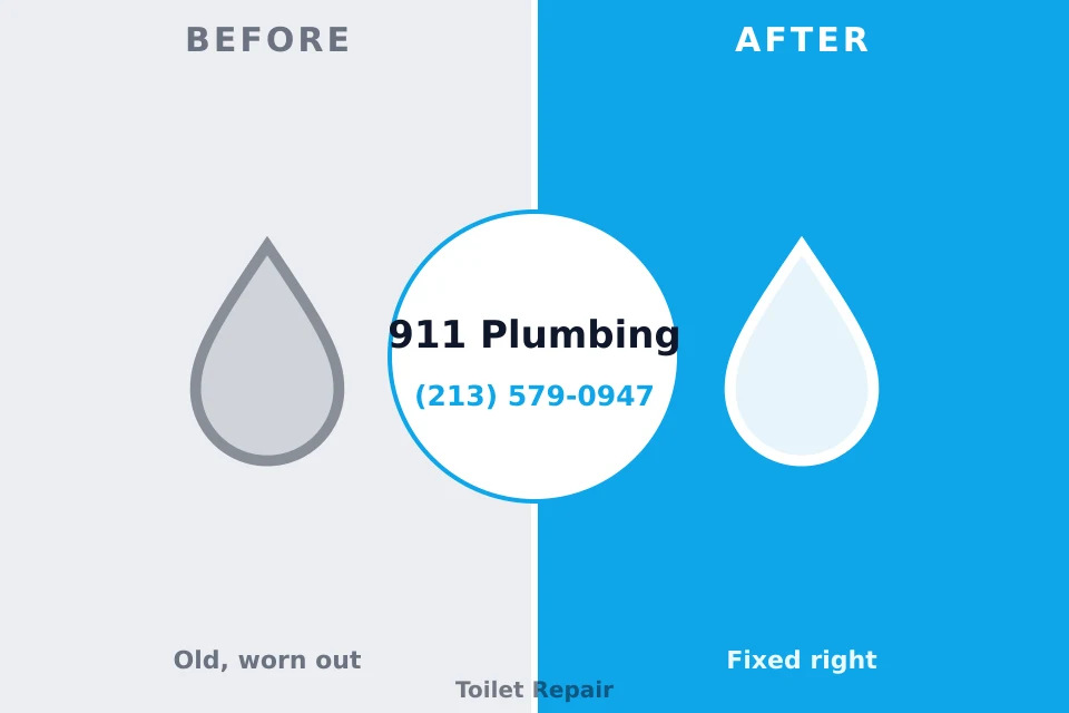 Before and after: plumbing repair La Harpe, IL